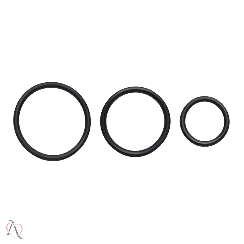 Anel Peniano Simples Kit com 3 Unidades