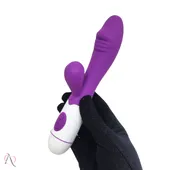 Vibrador Penetrável com Estimulador de Clitóris Cor Roxo Recarregável 19 Modos de Vibração - Yaffa - imagem 1
