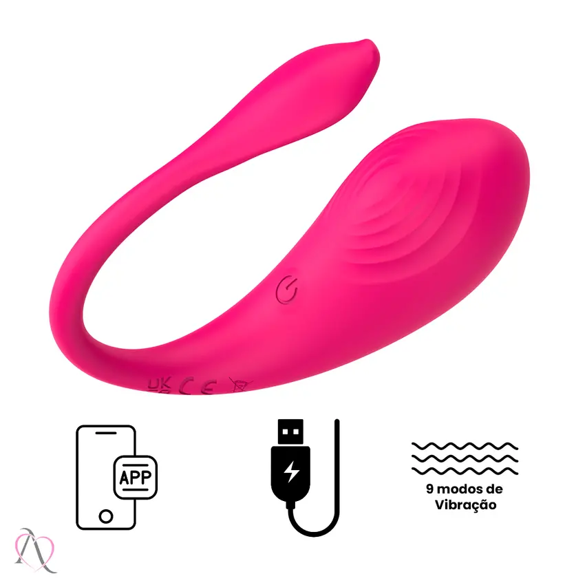 Vibrador de Casal com Aplicativo 9 Modos de Vibração