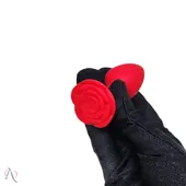 Plug Anal P em Silicone com Formato de Rosa 7,5x3,5cm - imagem 2