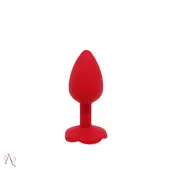 Plug Anal P em Silicone com Formato de Rosa 7,5x3,5cm - imagem 3