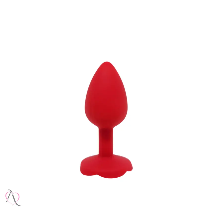 Plug Anal P em Silicone com Formato de Rosa 7,5x3,5cm