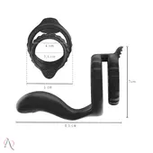 Anel Peniano com Estimulador de Próstata Recarregável com 10 Modos de Vibração - imagem 2