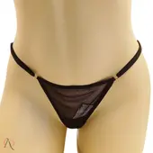 Calcinha Safada Preto Com Frase em Strass Tamanho Único - imagem 5