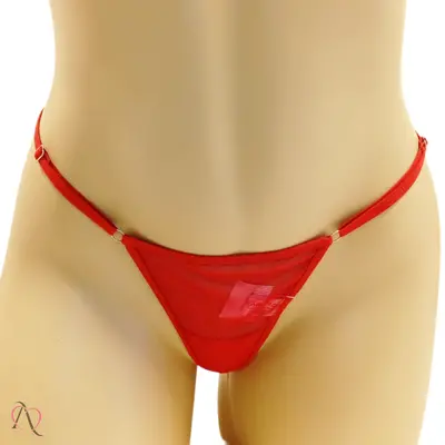 Calcinha Safada Vermelha Com Frase em Strass Tamanho Único