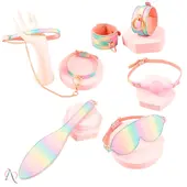 Kit BDSM Sado Erótico Holográfico com 6 Itens - imagem 1