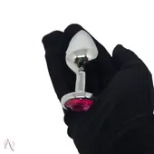 Plug Anal M Pink em Formato de Coração - imagem 4