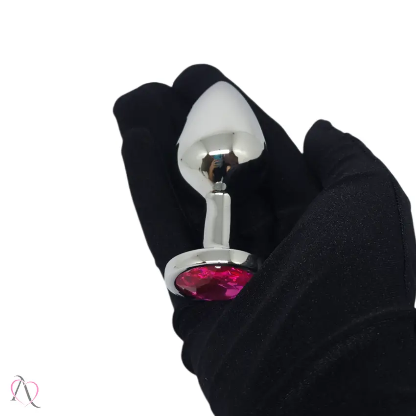 Plug Anal M Pink em Formato de Coração