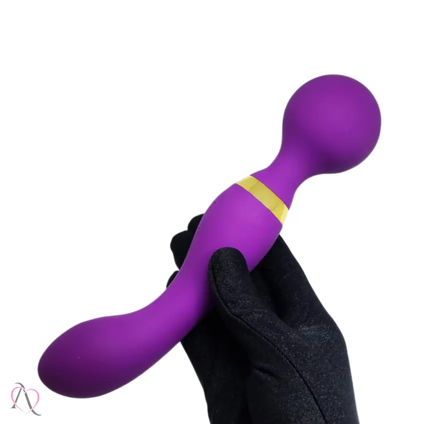 Varinha Mágica Dupla Estimulação Roxo 20 Modos de Vibração