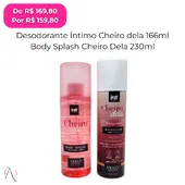 Kit Cheiro dela - 1 Desodorante Íntimo Cheiro Dela 166ml e 1 Body Splash Cheiro Dela 230ml - imagem 1