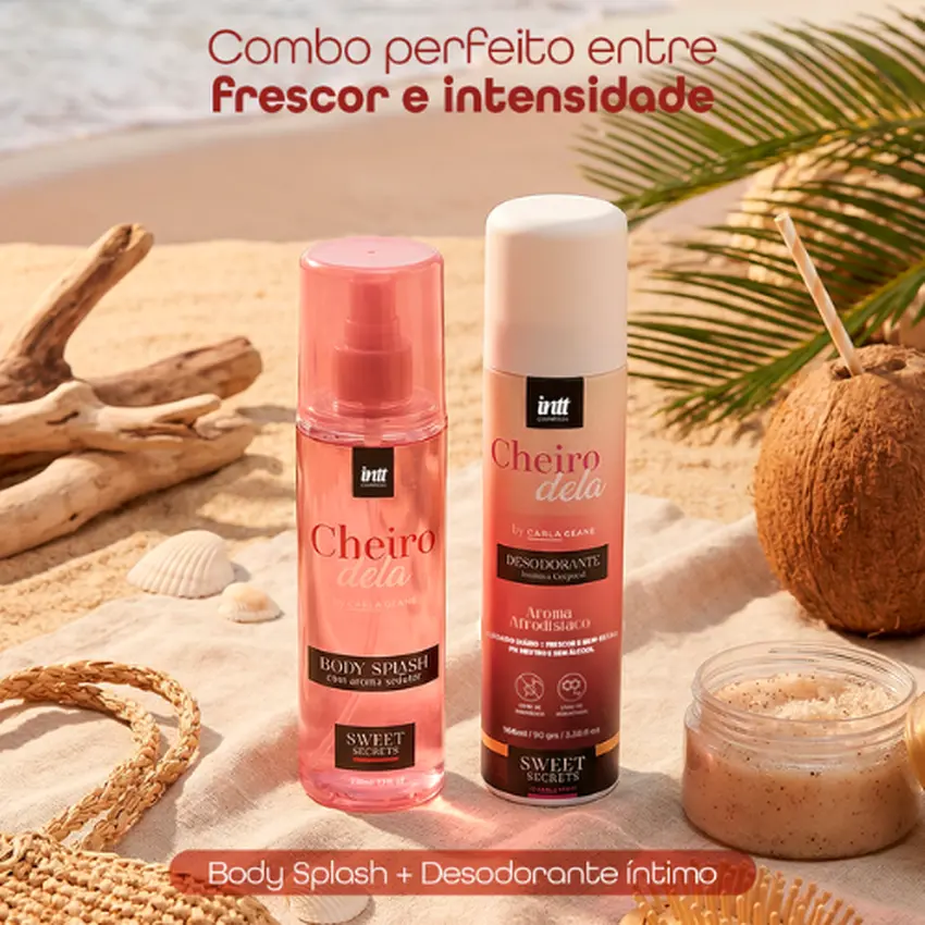 Kit Cheiro dela - 1 Desodorante Íntimo Cheiro Dela 166ml e 1 Body Splash Cheiro Dela 230ml