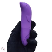 Vibrador Golfinho Aveludado 1 Modo de Vibração Cor Roxo - Sensual Love - imagem 6