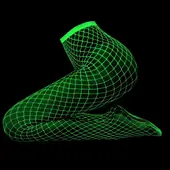 Meia Calça Arrastão que Brilha no Escuro - Y2146 - imagem 1