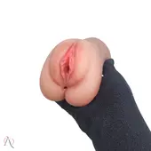 Masturbador Duplo com Boca, Vagina e Anus de Silicone Macio - Yaffa - imagem 4