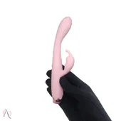 Vibrador com Estimulador de Clitoris cor Rosa Claro 10 Modos de Vibração - Vibrador Queen - imagem 2