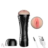 Masturbador Masculino de Vagina em Formato de Lanterna Recarregável - imagem 1