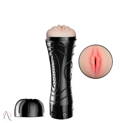 Masturbador Masculino de Vagina em Formato de Lanterna Recarregável