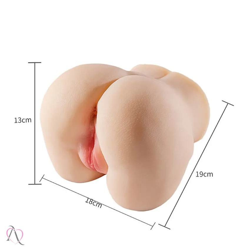 Masturbador em Formato de Bunda com Vagina e Ânus - Masturbador Suelen