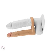 Anel Companheiro para Dupla Penetração 14x2,9cm cor Bege - imagem 1