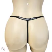 Calcinha com Frase que Brilha no Escuro APAGA MEU FOGO Cor Preto - Tamanho Único - imagem 1