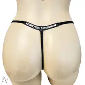 Calcinha com Frase que Brilha no Escuro QUERO SEU LEITINHO Cor Preto - Tamanho Único - imagem 1