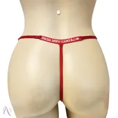 Calcinha com Frase que Brilha no Escuro PAGA MEU CARTÃO Cor Vermelho - Tamanho Único - imagem 2