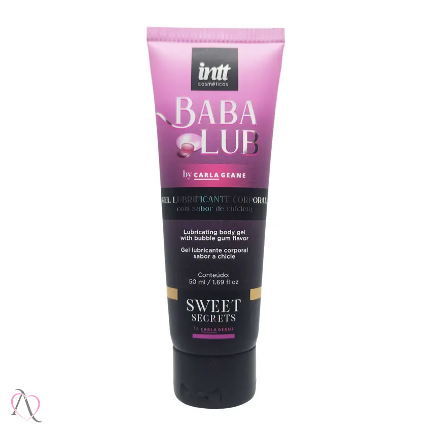 Lubrificante Beijável BabaLub Sabor Chiclete Intt 50ml