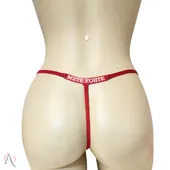 Calcinha com Frase que Brilha no Escuro METE FORTE Cor Vermelho - Tamanho Único - imagem 2