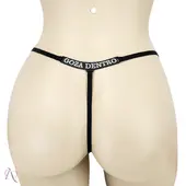 Calcinha com Frase que Brilha no Escuro GOZA DENTRO Cor Preto - Tamanho Único - imagem 4