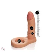 Anel Companheiro Para Dupla Penetração 11x2,5cm - Cor Bege - imagem 3