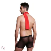 Fantasia Masculina Pirata com Cueca Boxer, Tapa Olho e Cachecol - Tamanho Único - imagem 2