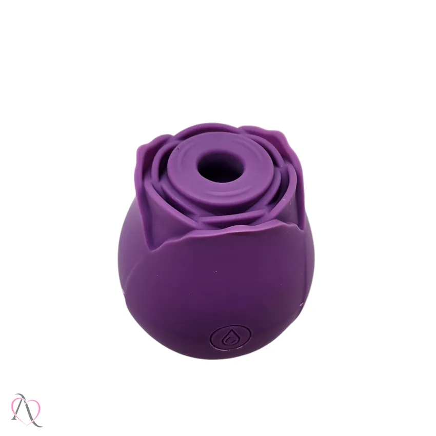 Vibrador Sugador de Clitóris Rosa cor Roxo 10 Modos - Magic Rose