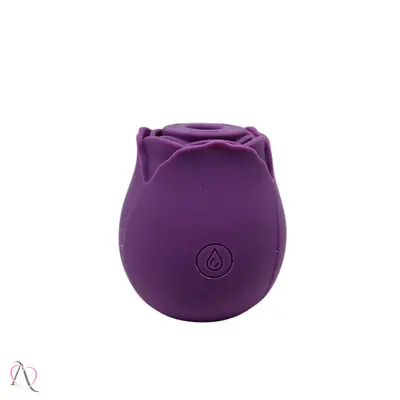 Vibrador Sugador de Clitóris Rosa cor Roxo 10 Modos - Magic Rose