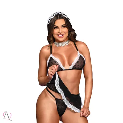 Fantasia Empregada Ajudante do Prazer Tamanho Único - Y7904