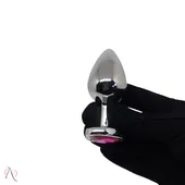 Plug Anal de Coração Médio cor Magenta - imagem 2