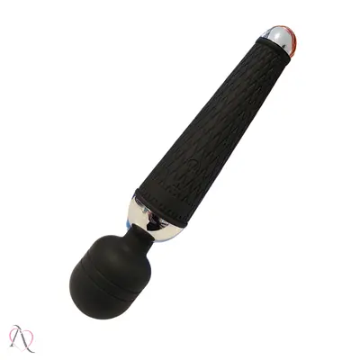 Vibrador Varinha Mágica Estimulador de Clitóris cor Preto Recarregável com 10 Modos de Vibração