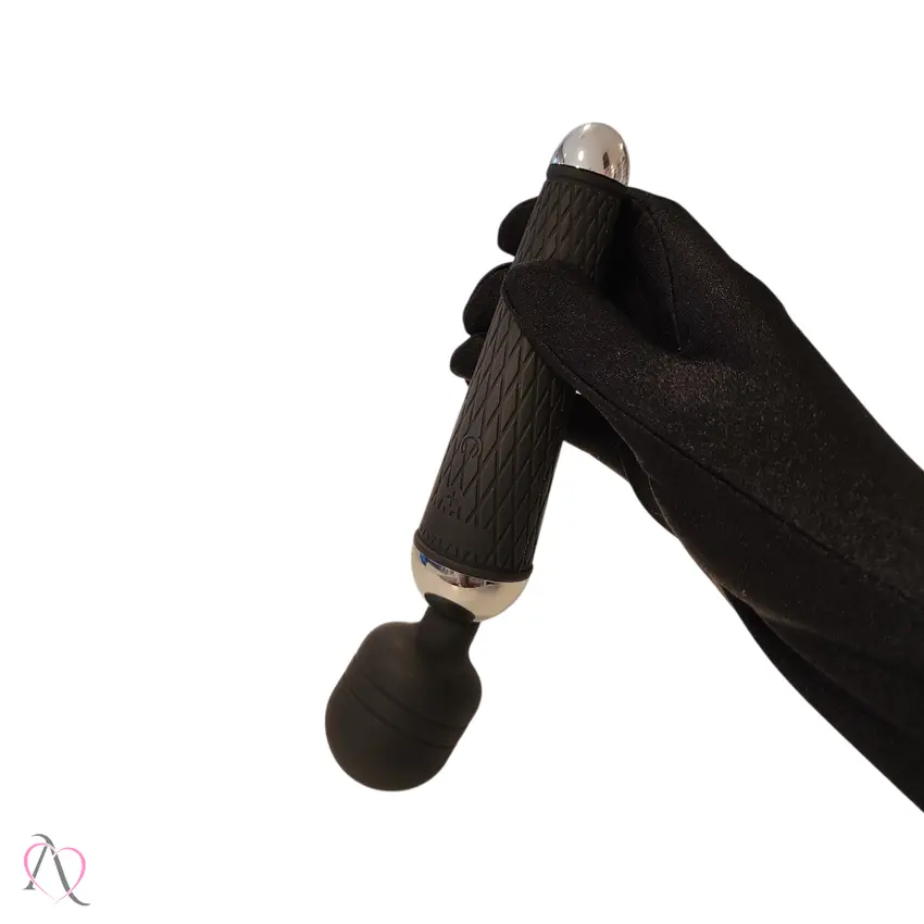 Vibrador Varinha Mágica Estimulador de Clitóris cor Preto Recarregável com 10 Modos de Vibração