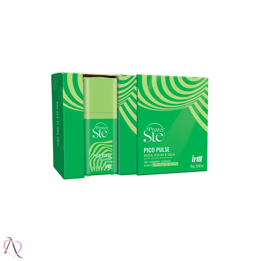 Excitante Pico Pulse Suga, Pulsa, Vibra e Esfria sabor Chiclete de Menta 16g