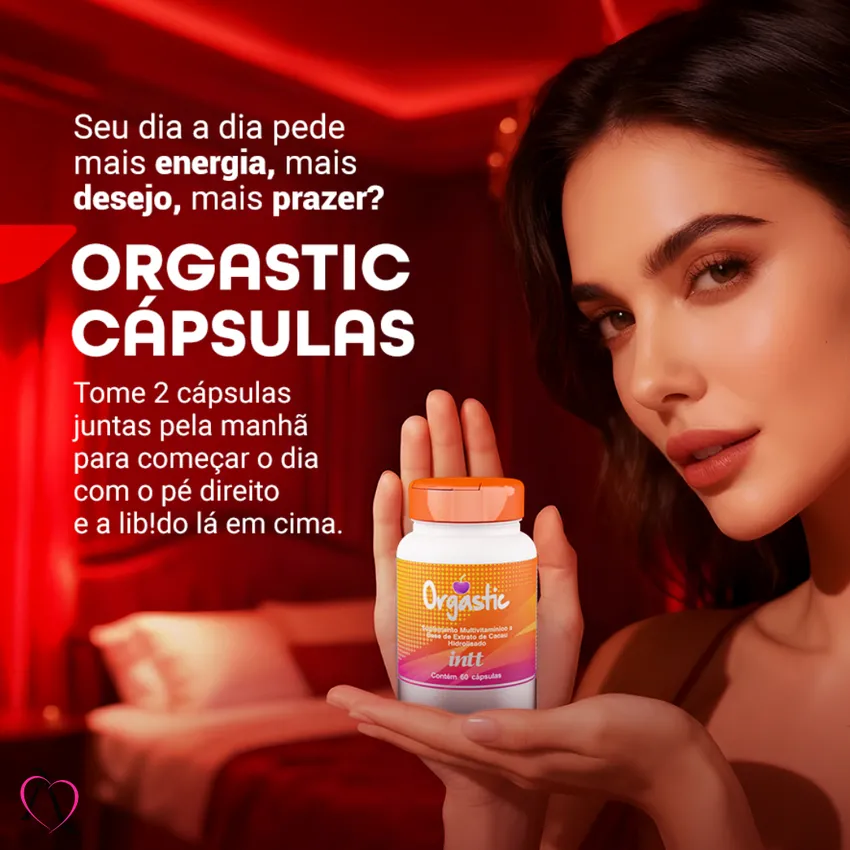 Capsulas Orgastic Suplemento Multivitamínico Feminino Contém 60 cápsulas - INTT