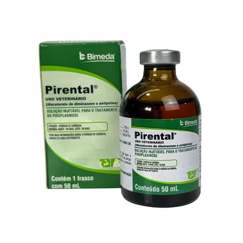 Pirental 50ml — Solução Injetável para Tratamento da Piroplasmose (Tristeza Parasitária) em Bovinos | Bimeda
