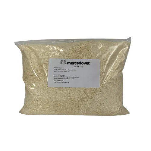 Lisina 1kg - Aminoácido Essencial para Ração de Suínos e Aves | Agro MercadoVet