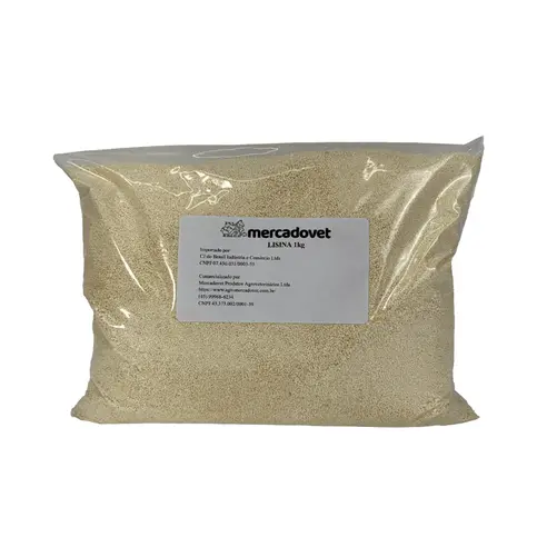 Lisina 1kg — Aminoácido Essencial para Ração de Suínos e Aves | Agro MercadoVet