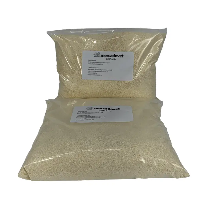 Lisina 1kg Aminoácido para Ração de Suínos e Aves