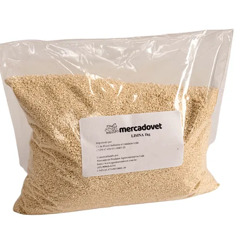Lisina 1kg - Aminoácido Essencial para Ração de Suínos e Aves | Agro MercadoVet