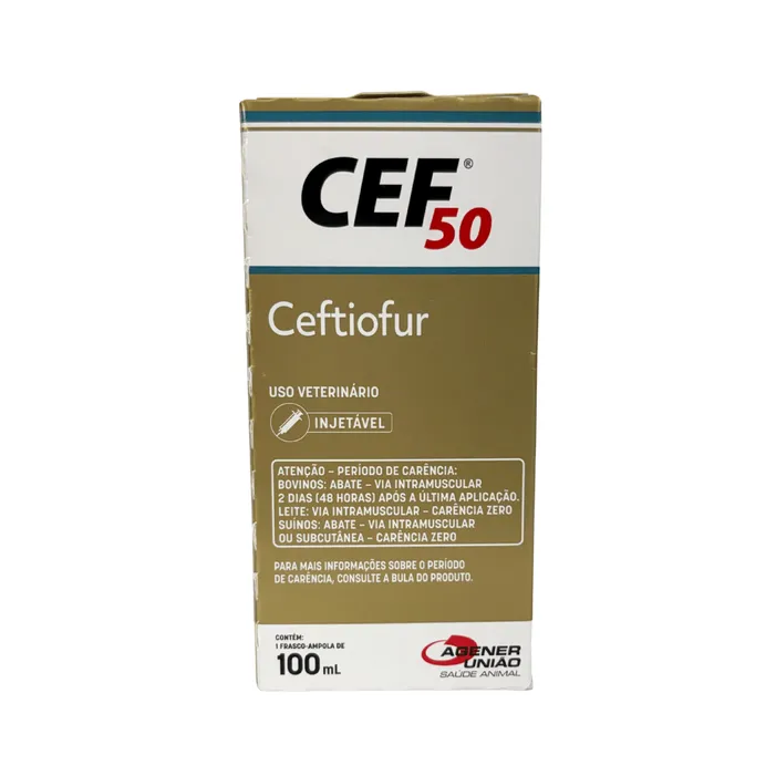 CEF 50 100ml Ceftiofur Injetável Bovinos | Agener União