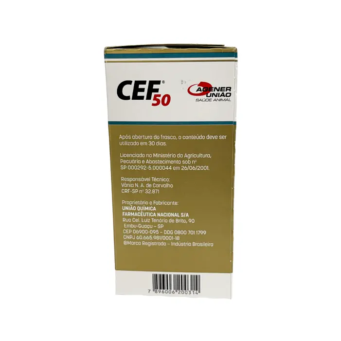 CEF 50 100ml Ceftiofur Injetável Bovinos | Agener União