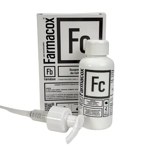 Farmacox 100ml - Toltrazuril 5% Anticoccidiano Suspensão Oral para Leitões | Farmabase