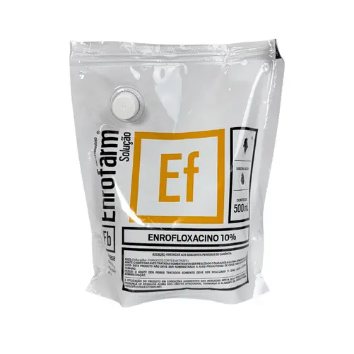 Enrofarm Solução 500ml — Enrofloxacino 10% Antibiótico Oral para Aves e Perus | Farmabase