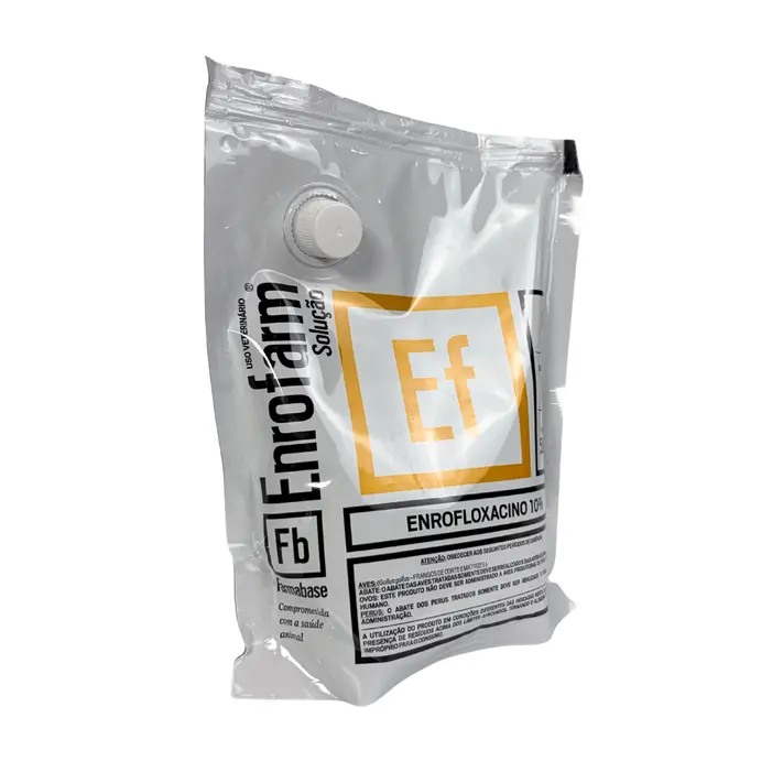 Enrofarm Solução 500ml Enrofloxacino Aves | Farmabase