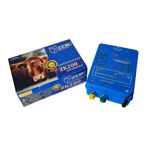 Eletrificador de Cerca Rural Zebu ZK200 Automático - Bivolt 127V/220V para Cerca Elétrica de até 200km | Zebu